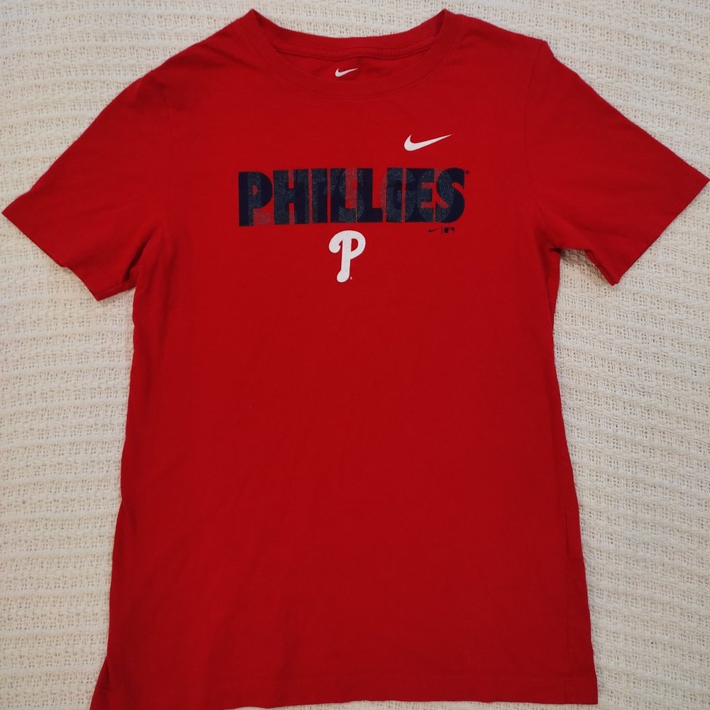 Nike MLB Philadelphia Phillies Let's Go Red T-Shirt Youth Large